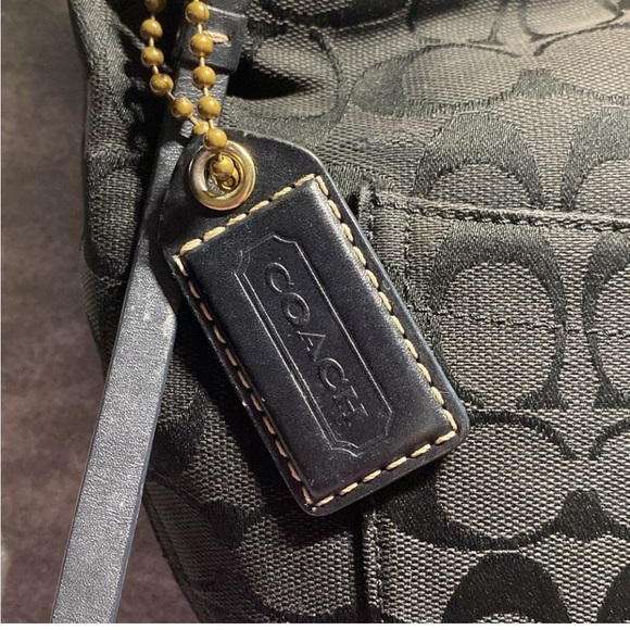 Coach Black and Gold Hobo Bag - Picture 3 of 12